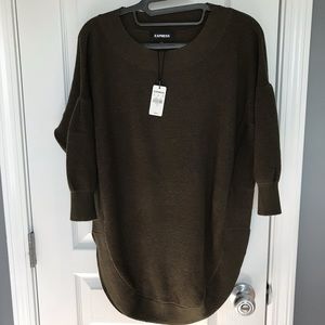 NWT! Express Circle Hem Tunic Sweater